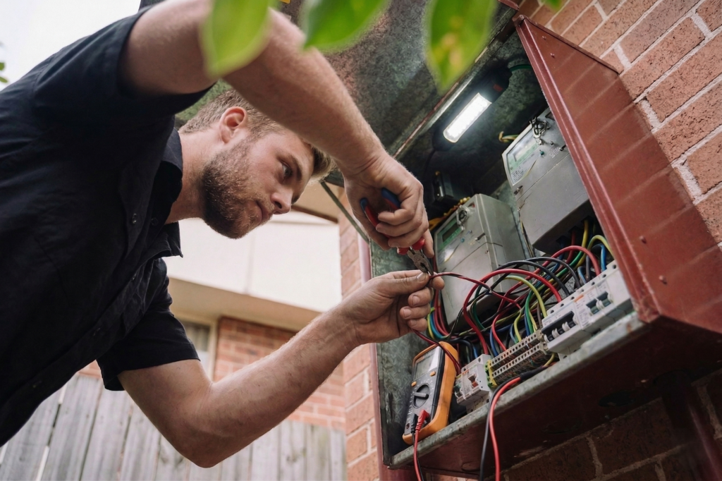 Queens Park electrician performing electrical work